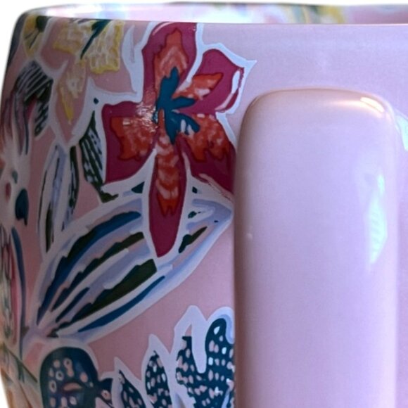 NWOT Retired OPALHOUSE MUG Away from My Desk Tropical Floral Cockatoo Stoneware - Picture 10 of 16